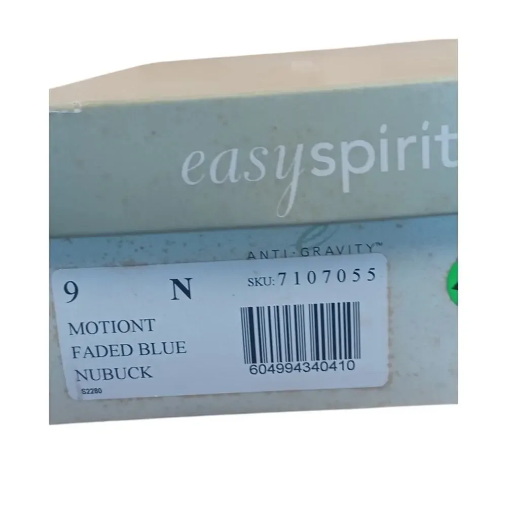 Easy Spirit AntiGravity Motion Faded Blue Nubuck Oxford Sneakers Womens Size 9 N